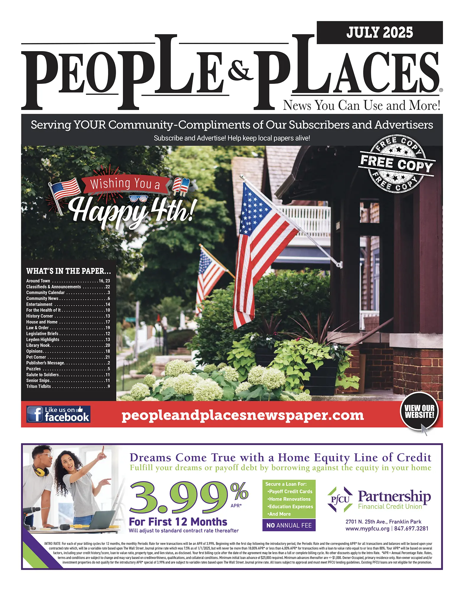 July 2025 People & Places Newspaper