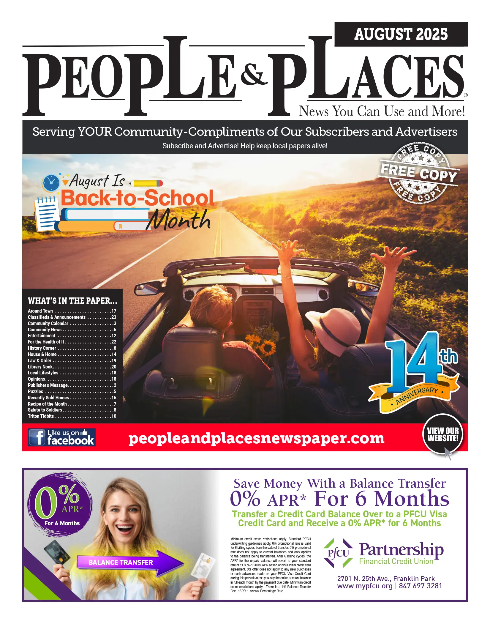 August 2025 People & Places Newspaper